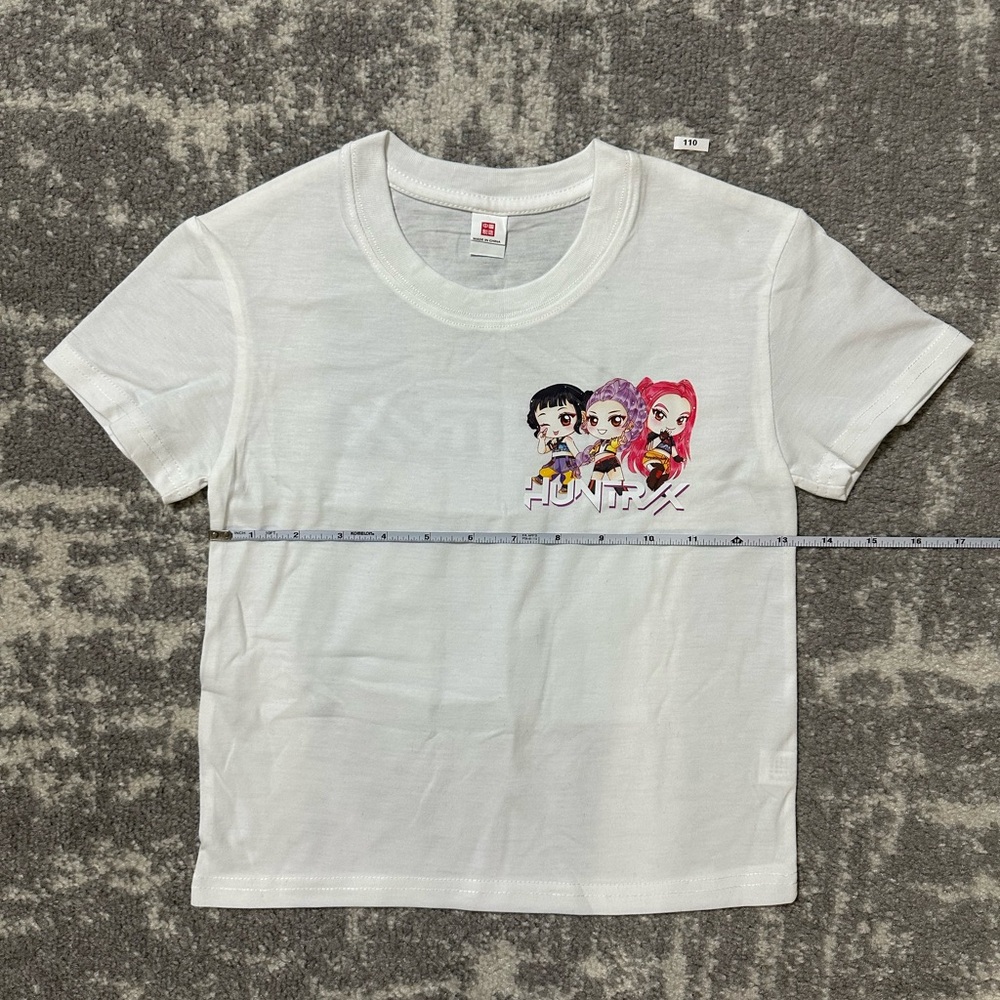 Kids T-Shirt KPop Demon Hunters Rumi, Mira & Zoey, White, Size 110, Age 5 Year - Picture 4 of 6